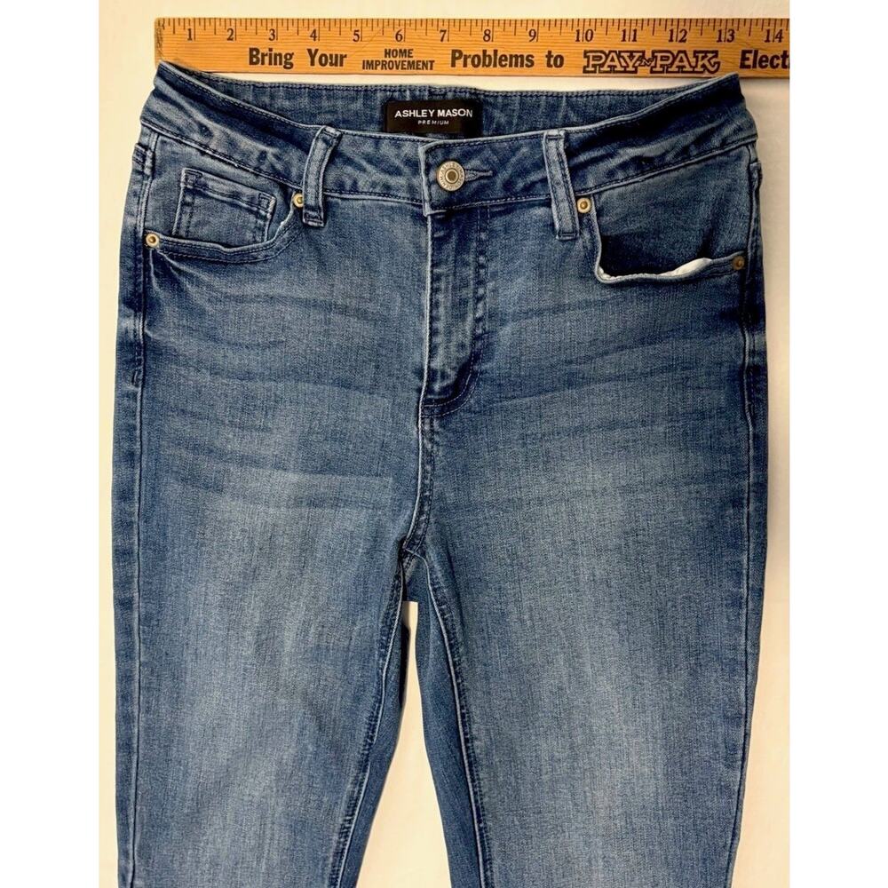 Ashley Mason Embroidered Flare Leg Jeans Size 7/ 28 Vintage Bohemian - Picture 14 of 16